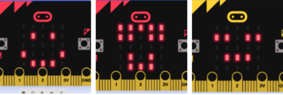 Micro:bit animation with LED grid