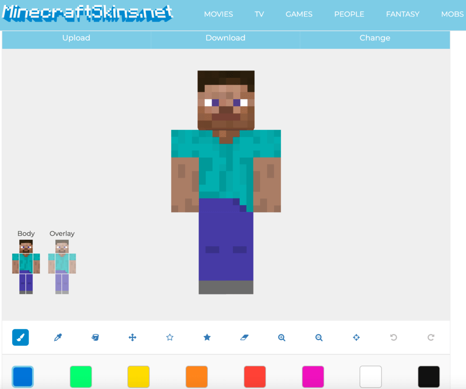 minecraft skin maker skindex