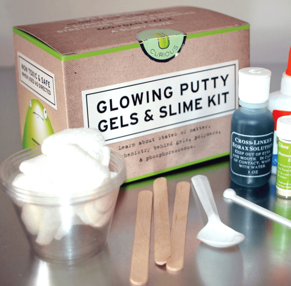 Glowing slime kit for kids Christmas gift