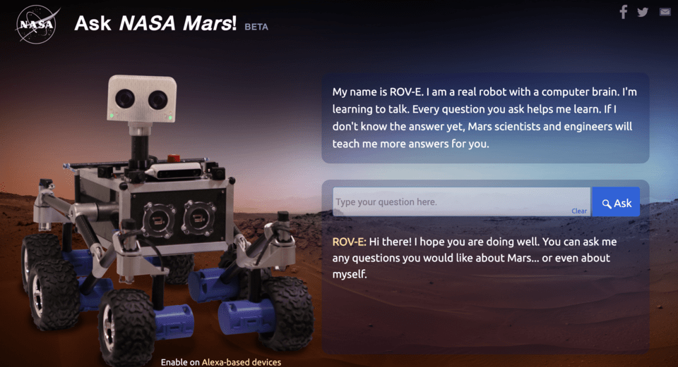 Talk to a rover NASA activity for kids