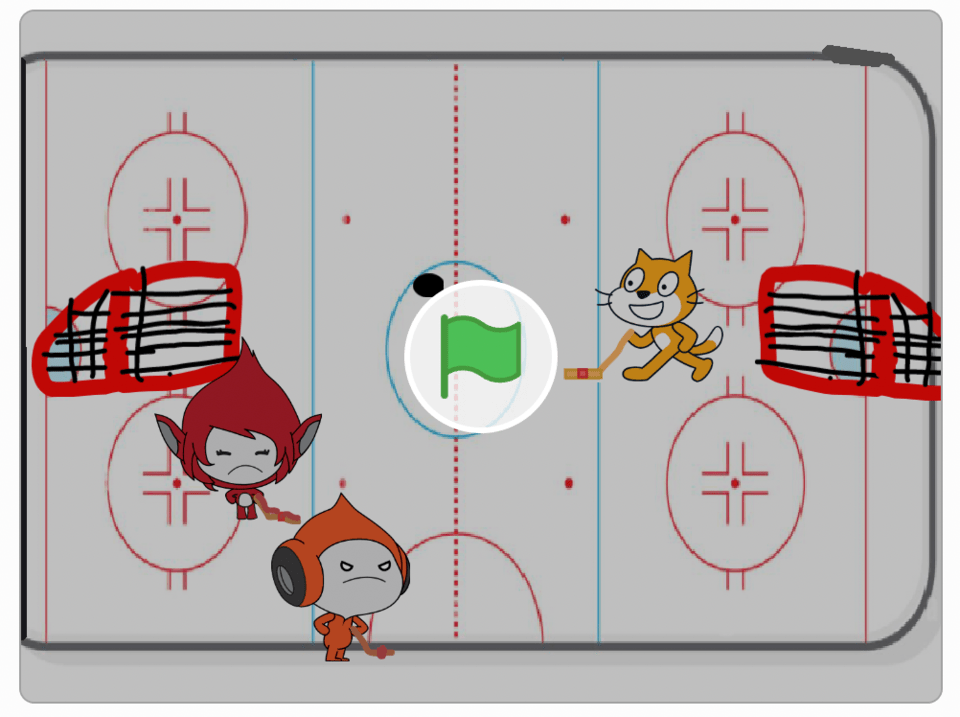 Coding hockey game