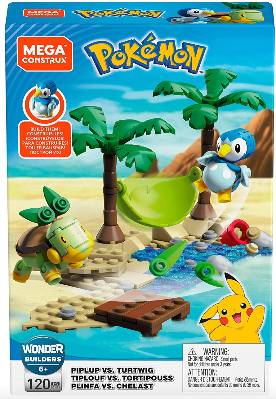 Mega Construx Pokémon Piplup Vs. Turtwig