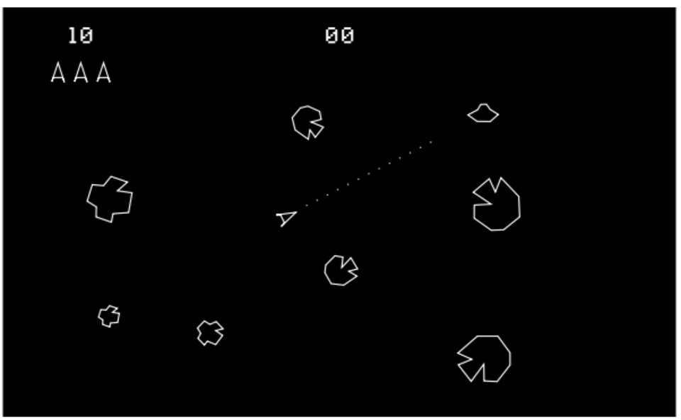 Pygame library to create Asteroids