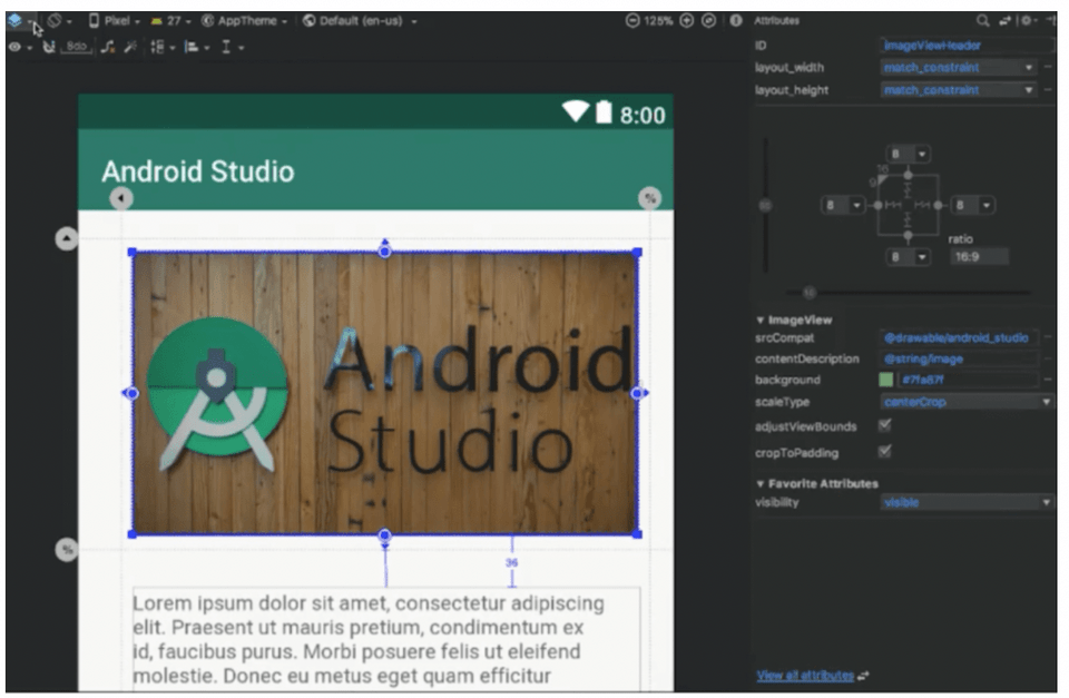 Visual layout