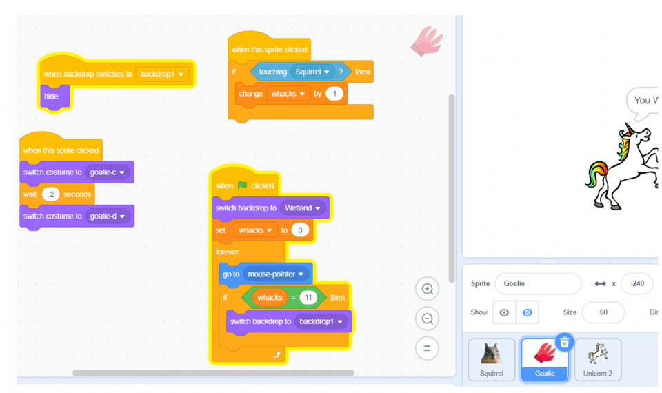 How to Make a Whack-A-Mole Game on Scratch