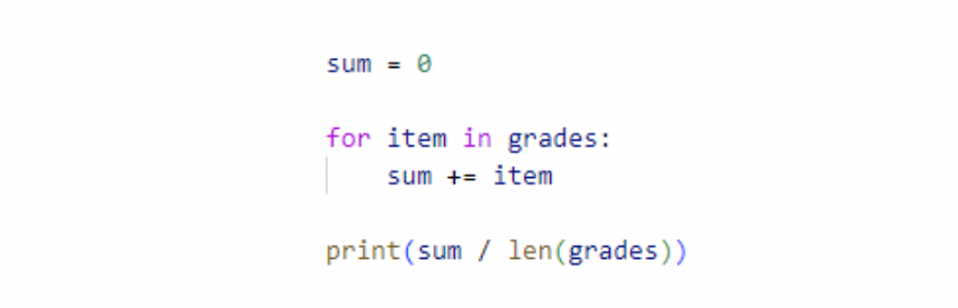 Print the result of a Python list