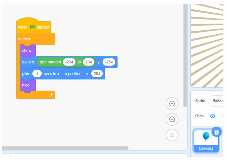 Code to move your Sprite