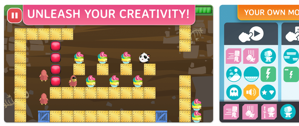 KIDS CAN CREATE THEIR OWN ONLINE GAMES WITH THE CODA GAME APP