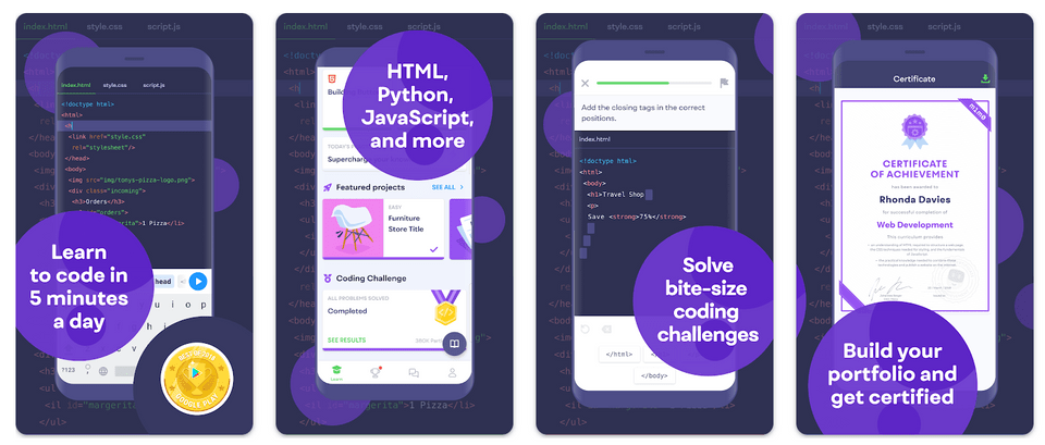 Mimo coding app for teens