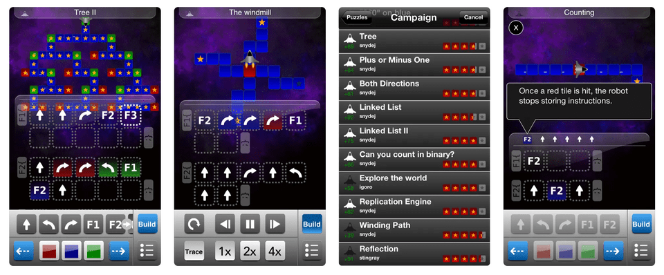 Robozzle coding app for teens