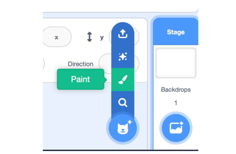 Paint in Scratch coding