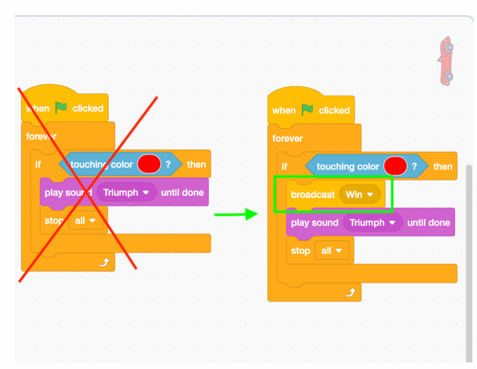 Add music to Scratch crossing the road game