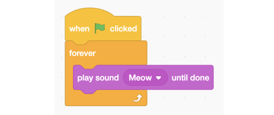 Create a music loop in Scratch coding