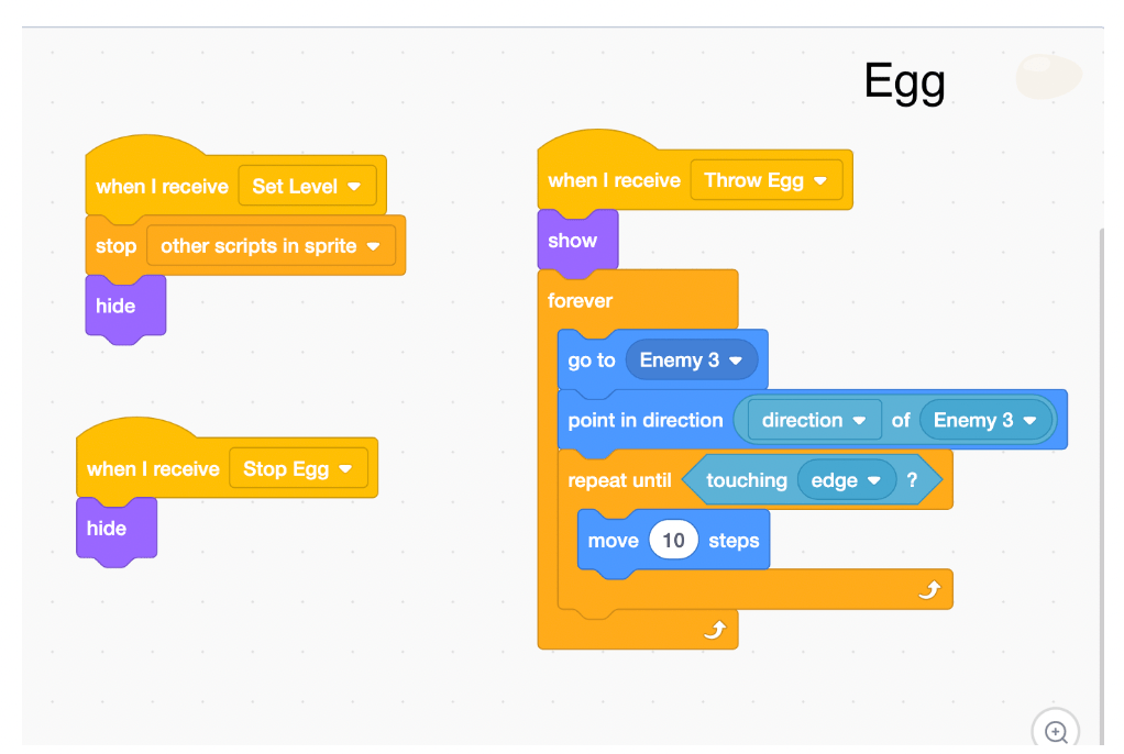 Code for egg