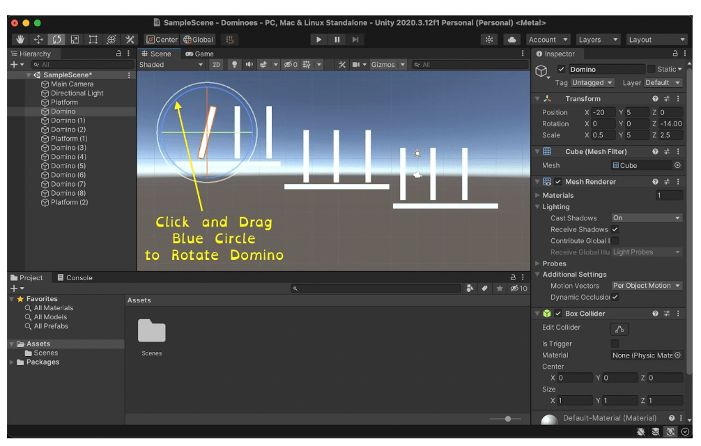 Beginner Unity tutorial