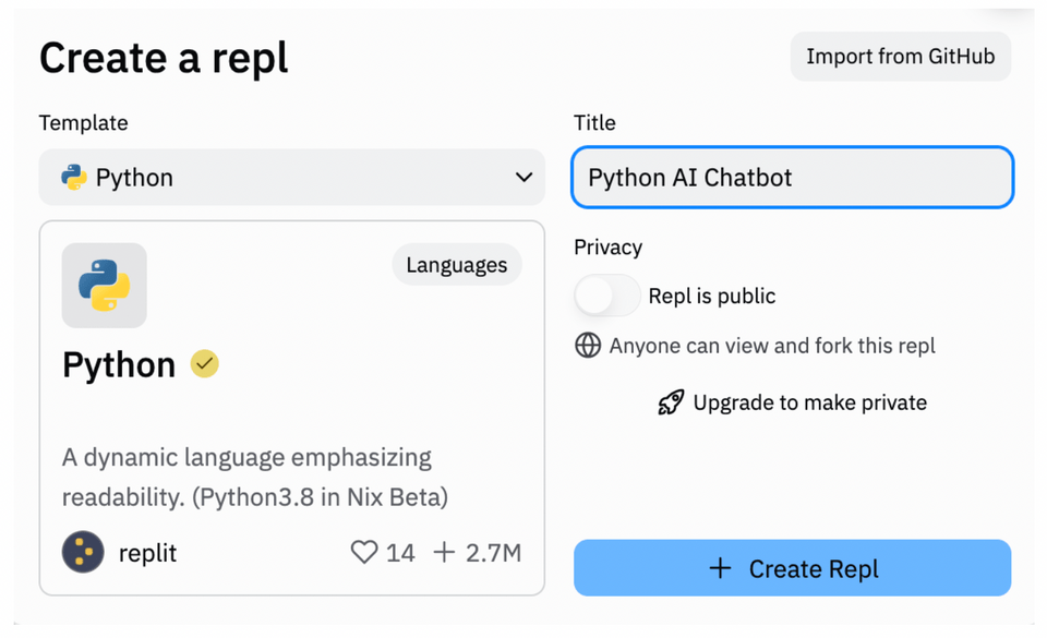 Create a repl