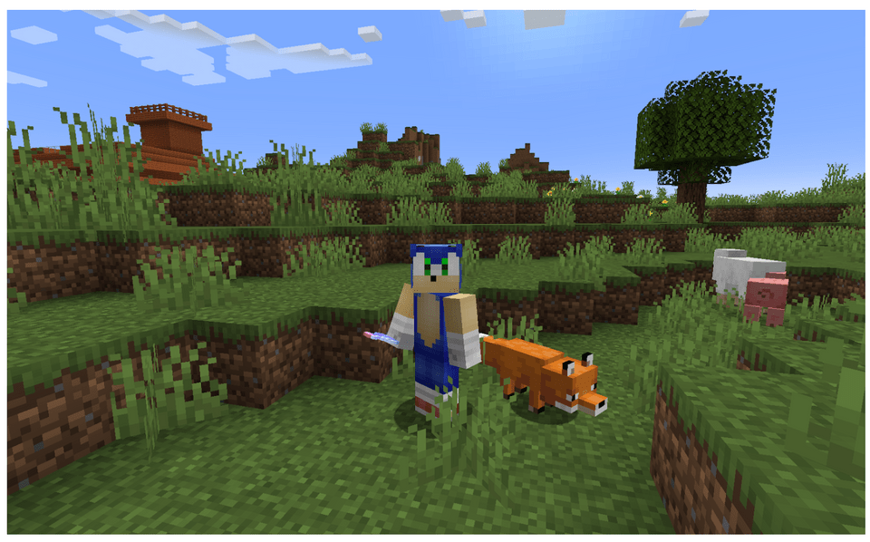 Sonic  Classic Look Minecraft Skin