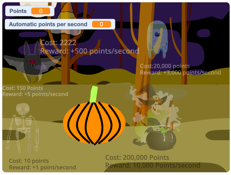 Halloween Clicker Project by Several Background