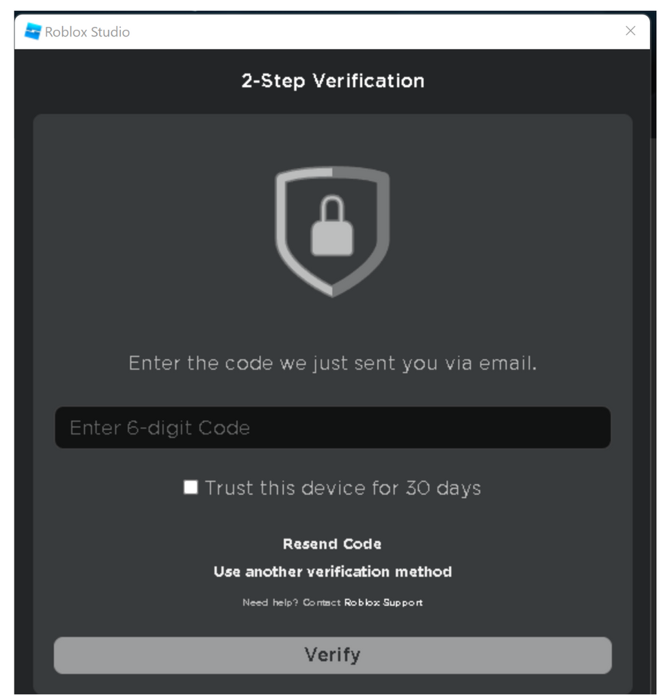 Two step verification login