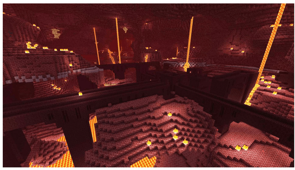 Nether Fortress structure in Minecraft