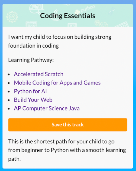 Coding essentials pathway for getting ready for AP computer science A