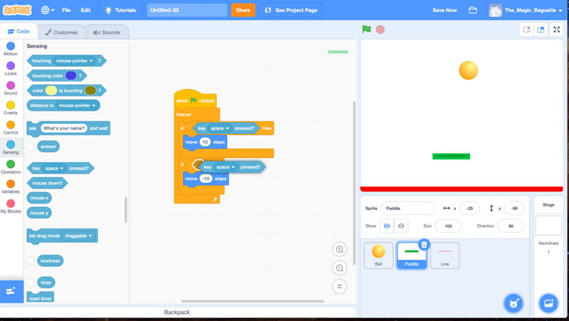 Conditional in Scratch coding