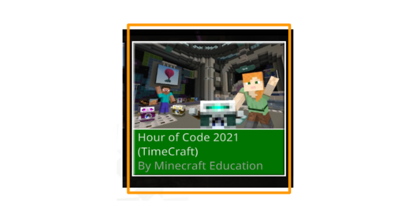 Hour of Code 2021 in Minecraft Education