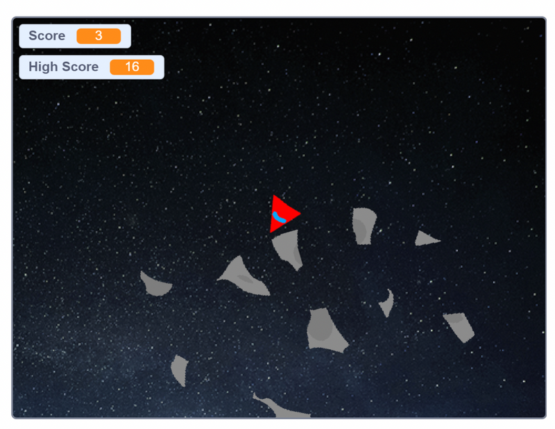 Asteroids Scratch game