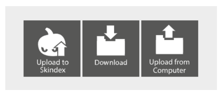 Upload to Minecraft Skindex button