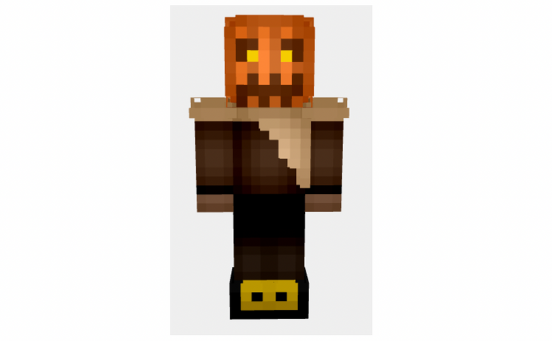 Halloween Jack-O-Lantern Scarecrow Skin