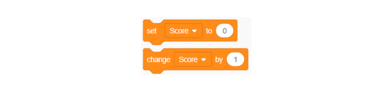 Score block in Scratch coding