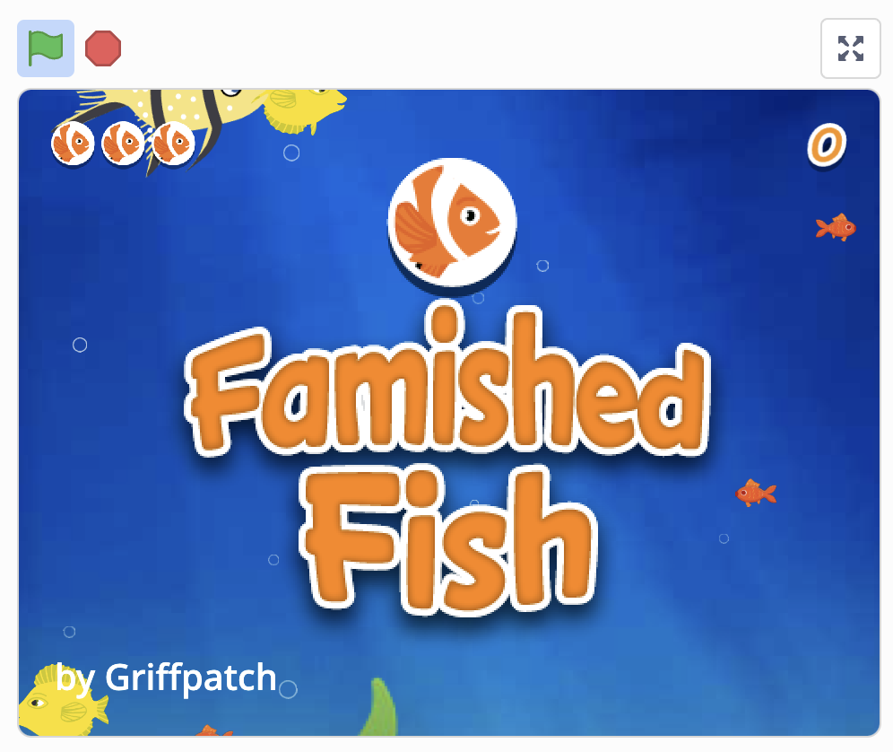 Famished Fish Game in Scratch coding