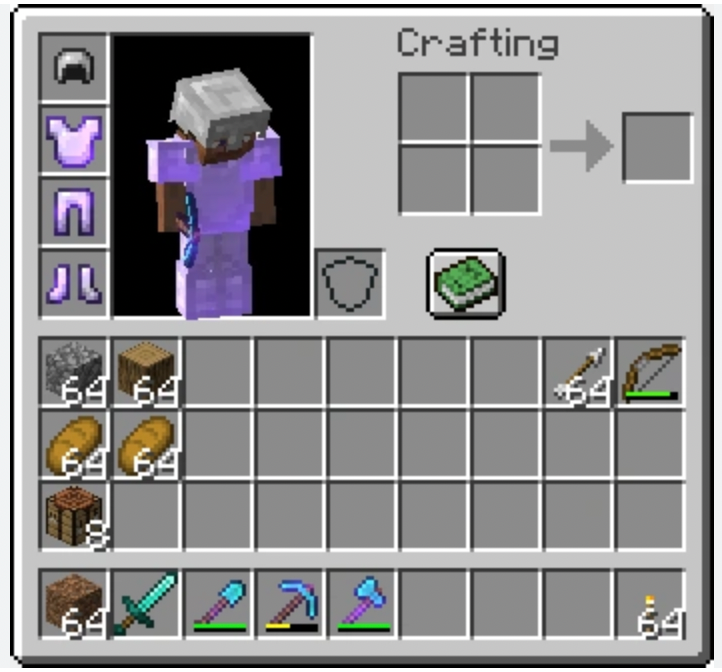 Inventory in Minecraft