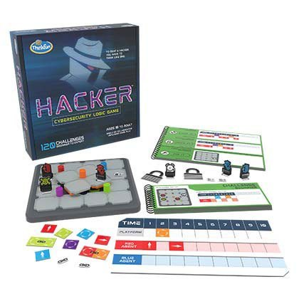 Image of Hacker: Cybersecurity Logic Game and its contents