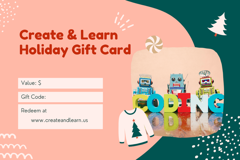 Image of Create & Learn holiday giftcard