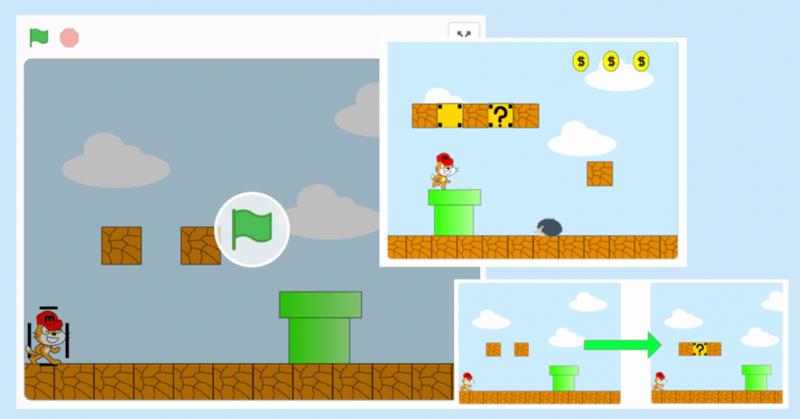 Mario game in Scratch