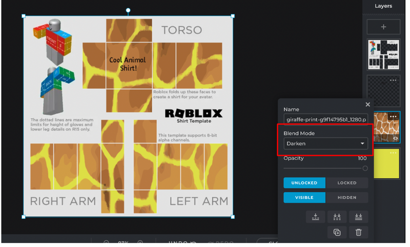 Make Custom Roblox Shirt Templates in 4 Simple Steps