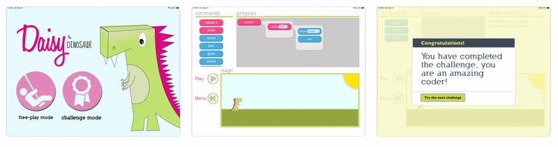 Daisy the Dinosaur kids coding app