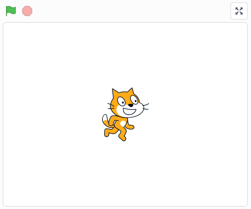 Cat sprite jumping in Scratch