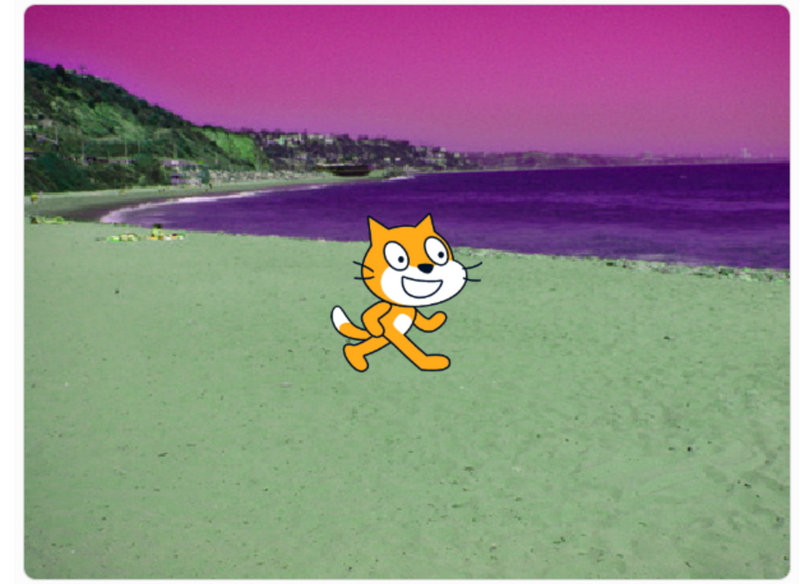 Color changing background in Scratch