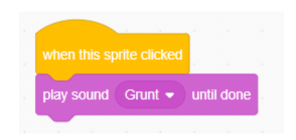 Click sprite play sound block