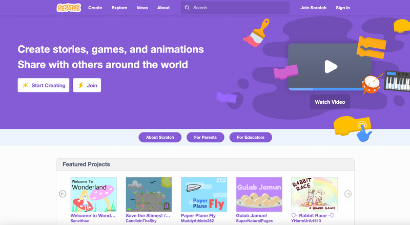 Scratch online platform