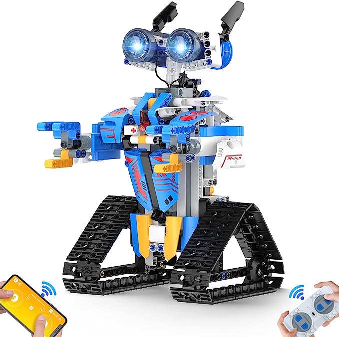 Remote Control Robot Building Toys for Boys Girls, STEM Projects for Kids  Ages 8-12, Engineering Learning Educational Coding DIY Building Block