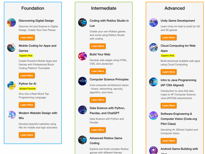 12th grading coding curriculum