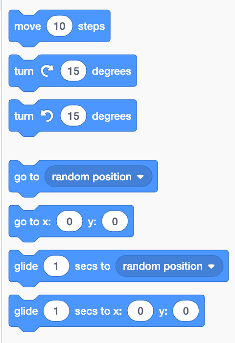 Scratch Motion Blocks